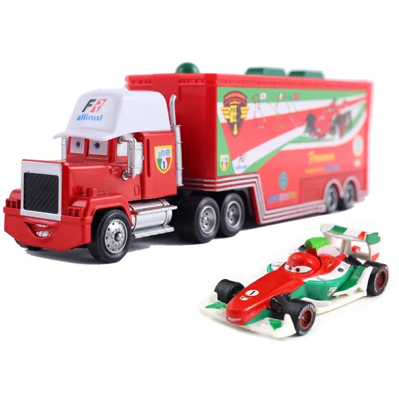 Cars 2 Mack Truck Pixar Racing Car Lightning McQueen Jackson Storm Car 3 Truck Set Metal Toy Model Car Gift For Kids Gift